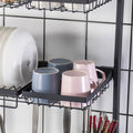 Stainless Steel Single Layer Kitchen Bowl Rack Shelf