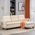 L-shaped Disassembly and Assembly of the Backrest Pull Point Three-Seat Indoor Sofa