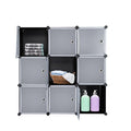 9-Cube DIY Plastic Closet Cabinet