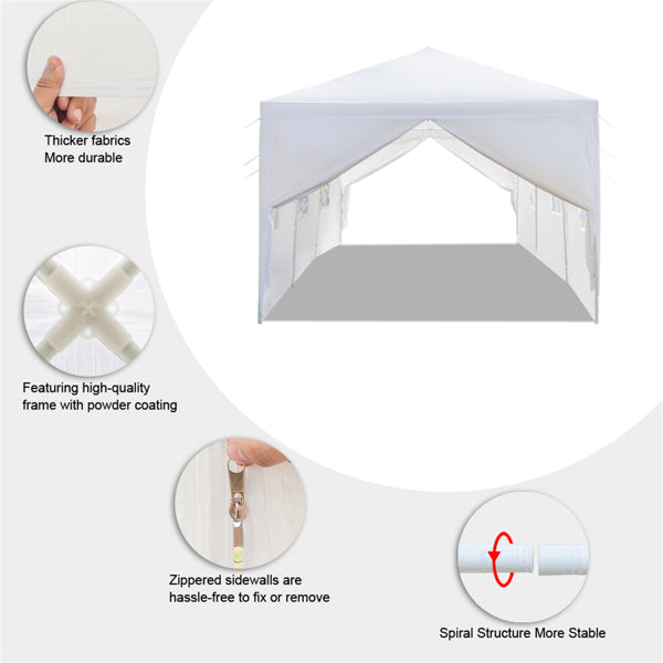 3 x 9M Eight Sides Two Doors Waterproof Outdoor Canopy Tent
