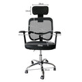 Mesh Back Gas Lift Back Tilt Adjustable Office Swivel Chair with Headrest & Armrests