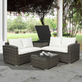 SEIZEEN 4-Piece Outdoor Patio Furniture Sets