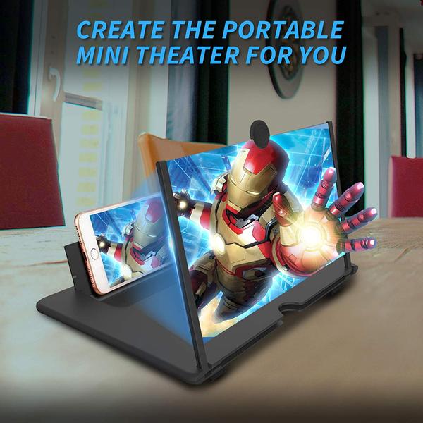 Stereoscopic Phone Screen Enlarger