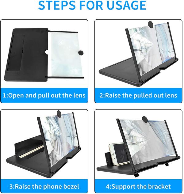 Stereoscopic Phone Screen Enlarger