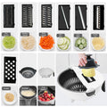 9-in-1 Multifunctional Vegetable Slicer & Rotatable Drain Basket