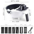9 in 1 Vegetable Cutter With Bowl & Rotatable Drain Basket - Greenify Kitchen