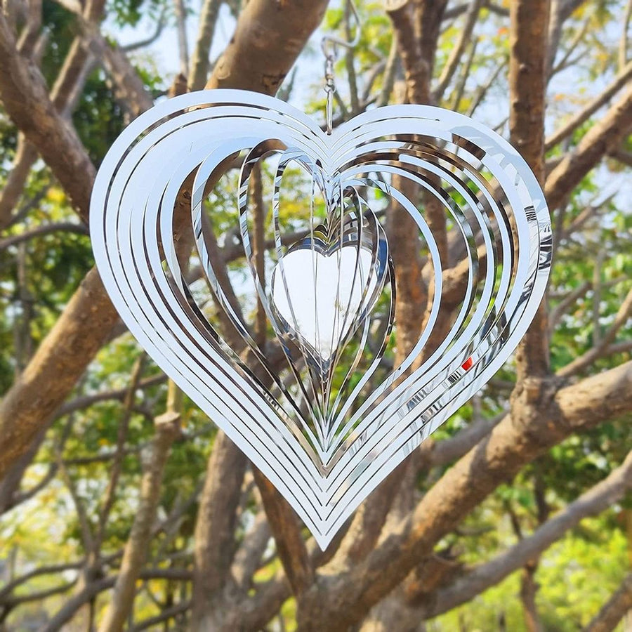 Mother's Day Sale - Mesmerizing Heart Wind Spinner🎐