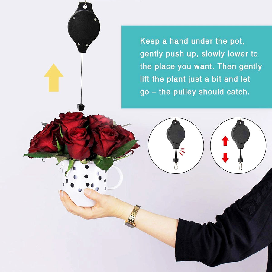 Father's Day Sale (🔥Buy 2 Get 1 Free) - Easy Reach Plant Pulley Set