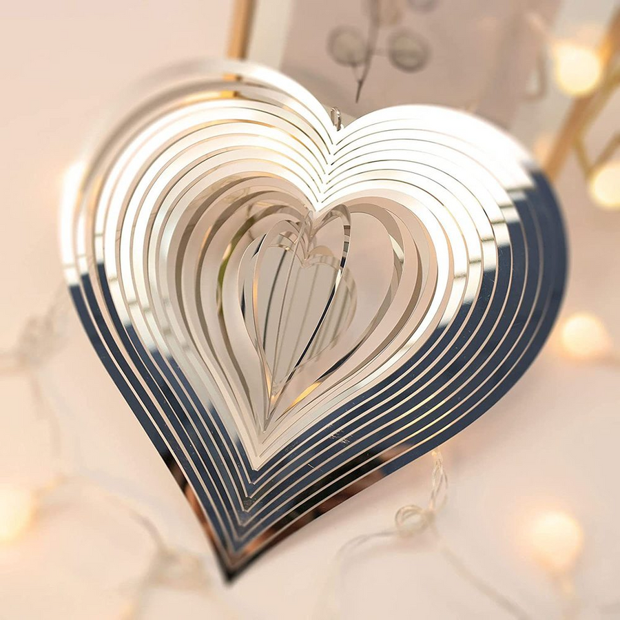 Mother's Day Sale - Mesmerizing Heart Wind Spinner🎐