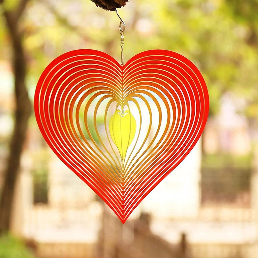 Mother's Day Sale - Mesmerizing Heart Wind Spinner🎐