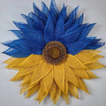 Ukraine Flag Sunflower Front Door Wreath(Stand With The Ukrainian People)✊