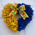Ukraine Flag Sunflower Front Door Wreath(Stand With The Ukrainian People)✊