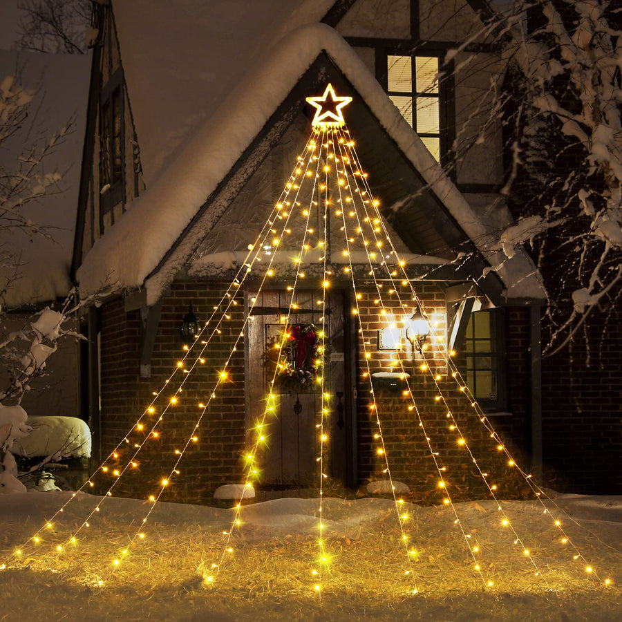 Christmas Decorations Outdoor Star Tree Lights