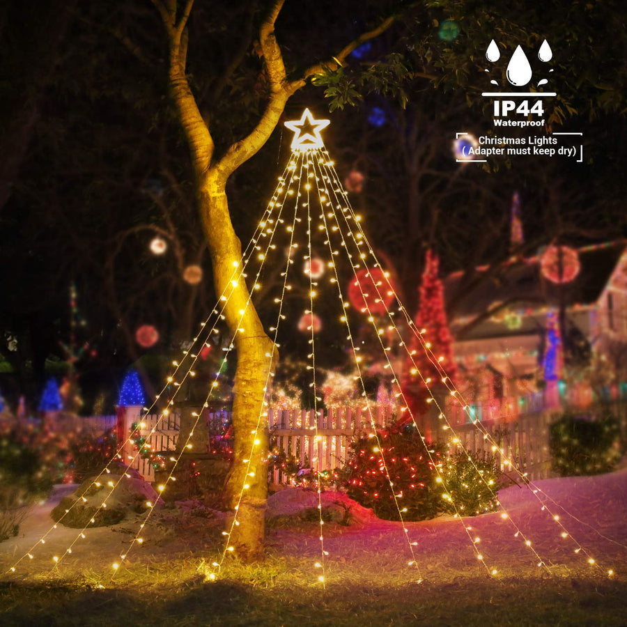 Christmas Decorations Outdoor Star Tree Lights