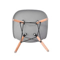 4pcs Living Room Chairs Dining Chairs Natural Beech Chairs with ABS backrest