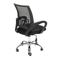 Mesh Back Gas Lift Adjustable Office Swivel Chair Black