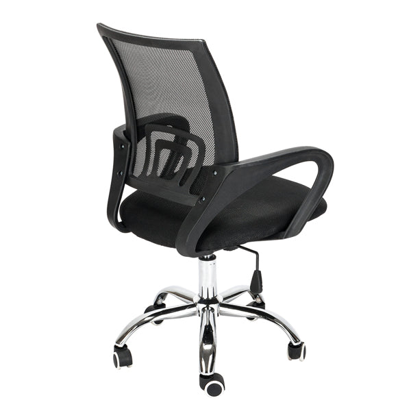 Mesh Back Gas Lift Adjustable Office Swivel Chair Black