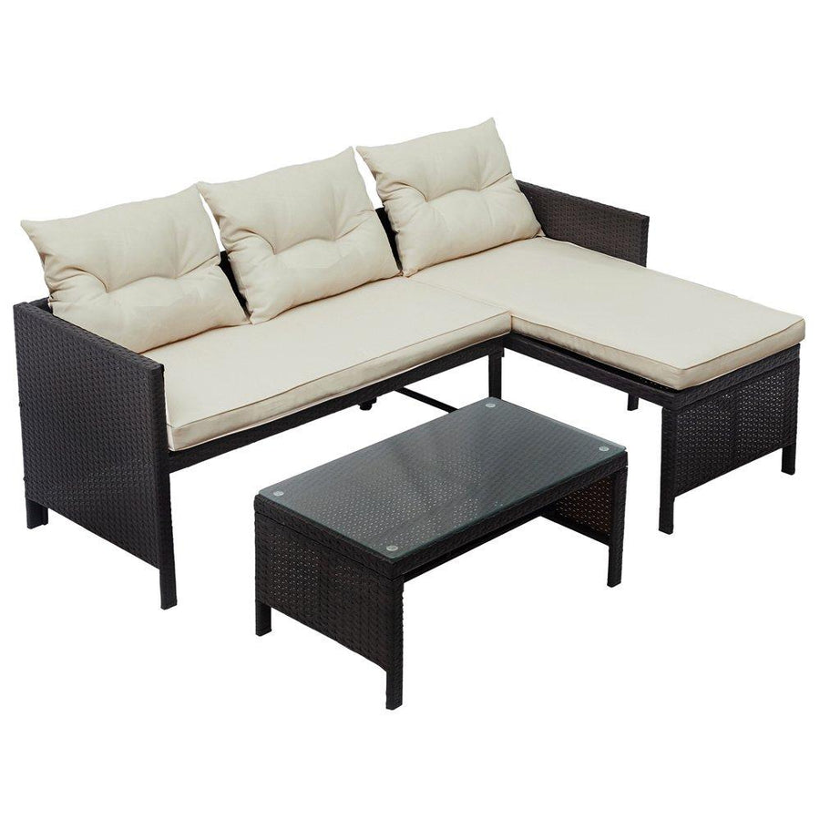 Modern 3 Pieces Patio Furniture Sets