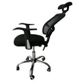 Mesh Back Gas Lift Back Tilt Adjustable Office Swivel Chair with Headrest & Armrests