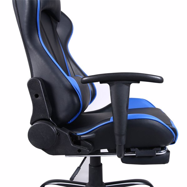 Gaming Chair with Foot Support Adjustable PC Gamer Chair for Adults
