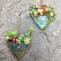 Planting Succulent Heart Pocket Planter