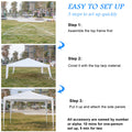 3 x 3M Waterproof Tent with Spiral Tubes