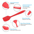 3 Piece Heat Resistant Food Grade Silicone Spatulas Set