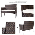 4 Pieces Wicker Patio Sets