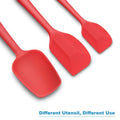 3 Piece Heat Resistant Food Grade Silicone Spatulas Set