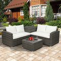 SEIZEEN 4-Piece Outdoor Patio Furniture Sets