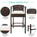 SEIZEEN 3-Piece Outdoor High Bar Chairs Set