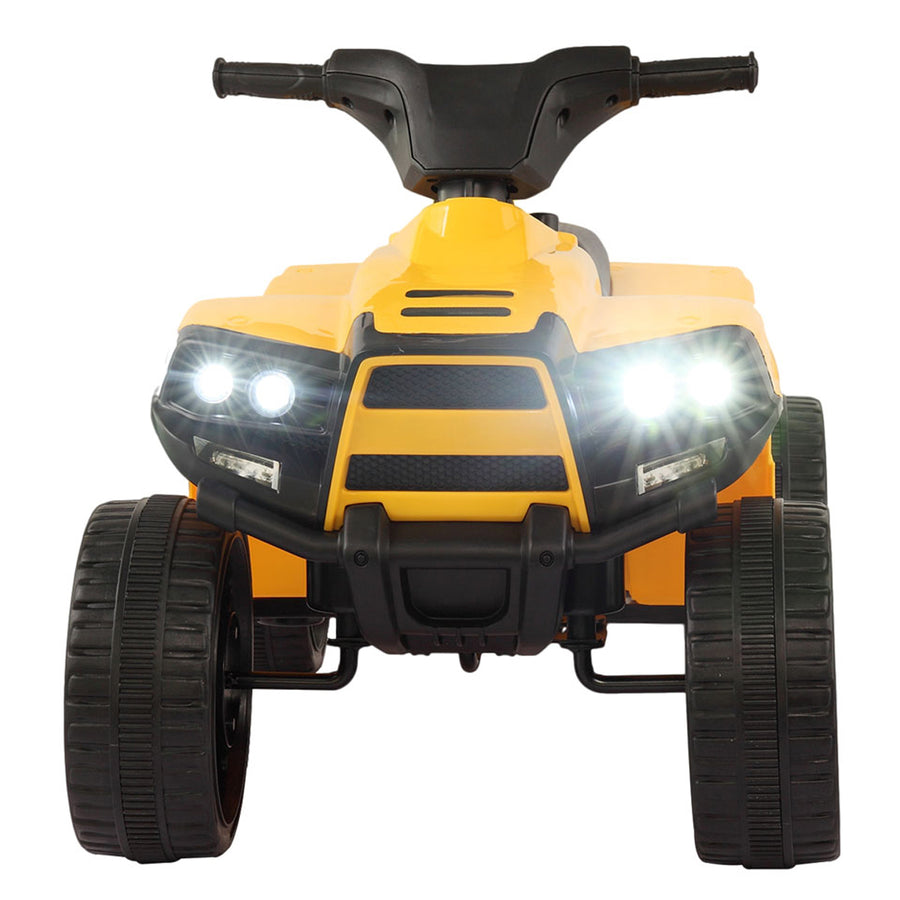 6V Ride On Car, Seizeen Electric ATV for Kids, Yellow Battery 4 Wheeler Quad Bike, Kids Ride On Toy As Gift for Boys/Girls