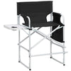 Directors Chair for Tall People, 41" Tall Outdoor Foldable Chairs with Side Table Storage Bag, Bar Height Portable Makeup Artist Chair, Director Folding Chair for Camping Fishing