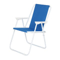 Folding Beach Chair, Heavy Duty Camp Chair for Adults Kids, Blue Lawn Chair Outdoor Portable Chair