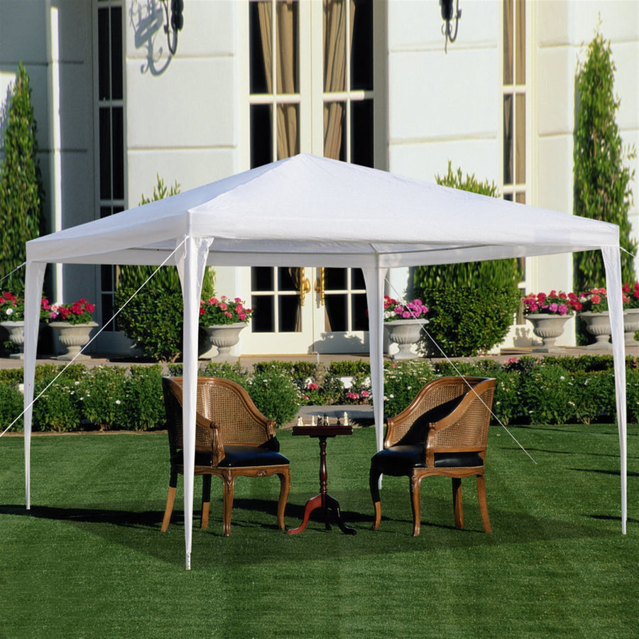 Seizeen Canopy Tent 10' x 10' for Outside Canopy Gazebo with Dressed Legs Party Wedding BBQ,White