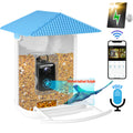 AI Bird Feeder for Outside, Seizeen Solar Bird Feeder with Ultra-wide Camera, 5200mAh Battery, 11000+Bird Recognition, Voice Dialogue, 1080P HP Video, Ideal Birthday Christmas Gift for Man Father