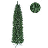 Seizeen Green Christmas Tree, 7.5FT Artificial Christmas Tree W/Spotted White Quick Assembly, 850 Tips Pencil Xmas Tree W/Stand for Home Shop DIY Decor