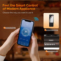 5000W Electric Garage Heater, 240V Powerful Space Heater for Inside Ceiling Mount Design, WiFi Smart Fan-Forced Heater with Remote Control, Digital Thermostat, Adjustable Angle