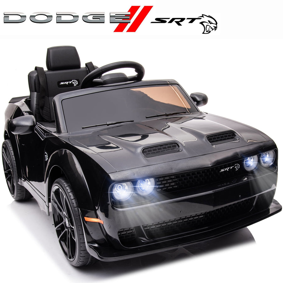 12V Ride On Car Battery Powered, Electric Ride On Toy W/ Remote Control, Dodge Challenger 4-Vehicle Electric Car for 2-5 Years Old Kids with 3 Speeds, MP3 Player, FM