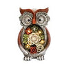 Outdoor Garden Statue Decor, Seizeen 25cm Solar Garden Decorations for Outside, Owl Figurines Lawn Yard Ornaments w/ LED Lights & Succulent, Unique Gardening Gifts for Women, Housewarming Gifts