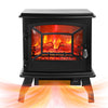 1400W Electric Fireplace Heater, 17'' Portable Space Heater for Small Spaces Indoor Use, Retro Electric Heater with Overheat & Tip-Over Protection, Adjust 68~95¡ãF