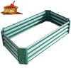 Seizeen Raised Garden Bed Galvanized Metal Planter Box, 47.24"L x 24"W x 11.81"H, 7 cu. ft. Green