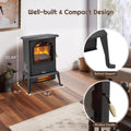 1500W Electric Heaters for Home, Seizeen 22"H Compact Electric Fireplace Space Heater, 19-Level Temperature Control System, ETL Certified, Overheating Safety Protection, Virtual Flame