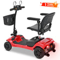 SEIZEEN Mobility Scooters for Seniors with Adjustable Seat, Rearview Mirrors, USB Charging Port,Powered Mobility Scooter for Adults,300W Motor,300 lbs Capacity, Red