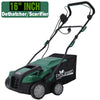 Lawn Dethatcher & Scarifier, Seizeen 15 Amp Electric Lawn Dethatcher with Scarifier Blade, 16-Inch Path and 58QT Removable Bag, 5-Position Height Adjustment, 3600rpm Motor