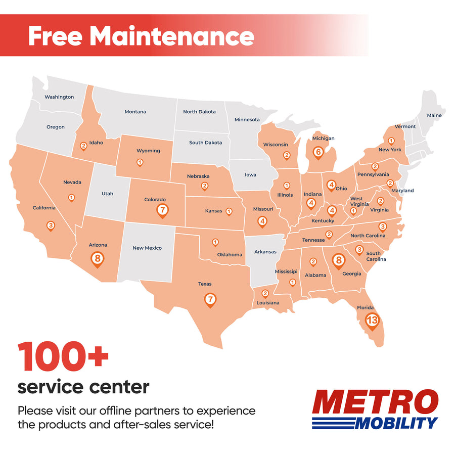 Mobility Scooters for Seniors, Adults Folding Mobility Scooters w/Basket, 24V Electric Scooter Wheelchair, Adjustable Seat, LED Light, Up to 12 Miles, Up to 330lbs, Red, 1-Year Warranty