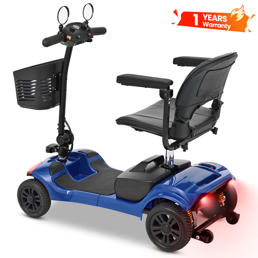 SEIZEEN Mobility Scooters for Seniors with Adjustable Seat, Rearview Mirrors, USB Charging Port,Powered Mobility Scooter for Adults,300W Motor,300 lbs Capacity,Blue