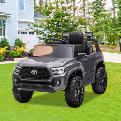 Licensed Toyota Tacoma Electric Ride on Vehicle for Kids, 12V Powered Ride on Car Toys with Remote Control, LED Lights, MP3 Player