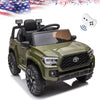 Seizeen 12V Kids Ride on Cars w/ Remote Control, Battery Powered Toyota Tacoma Ride on Toy as Best Gift for Girls Boys, Green