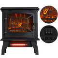 Seizeen 1400W Fireplace Heater for Inside, Portable Electric Space Heater with 2 Temperature Modes, Quick Temperature Settings for Small Space, Heating Air, Over-Heating Protection, 17''